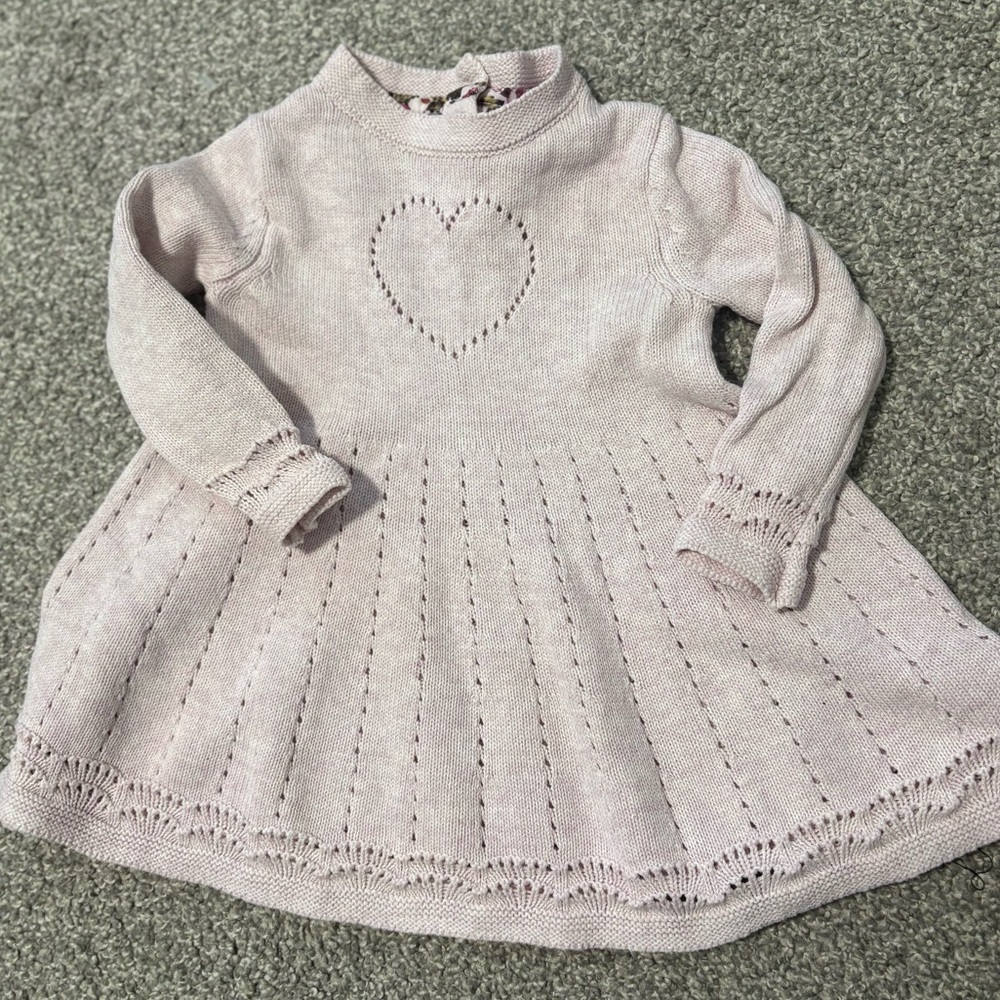 Tommy Bahama Pink‎ Cotton Baby Dress Girl's Size 3-6M